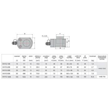 Hydraulické zvedací válce HHYG-B (3)