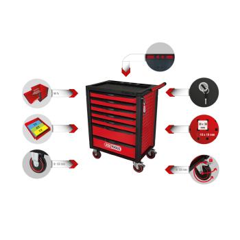Montážní vozík s 515-dílnou sadou nářadí KSTOOLS 826.7515 (2)
