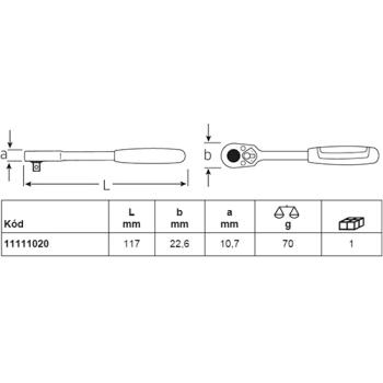 Jemná ráčna QuickRelease STAHLWILLE 415QR N (2)