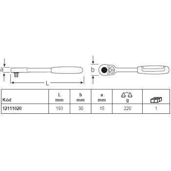 Jemná ráčna QuickRelease STAHLWILLE 435QR N (2)