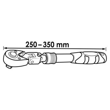 Ráčna přepínací kloubová výsuvná VIGOR V6638N (2)