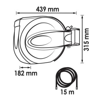 Automatický naviják s hadicí na stlačený vzduch VIGOR V7143-10 (2)