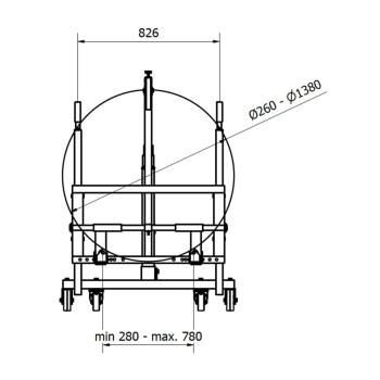 Hydraulický transportní zvedák pro kola Compac WD 500 (6)