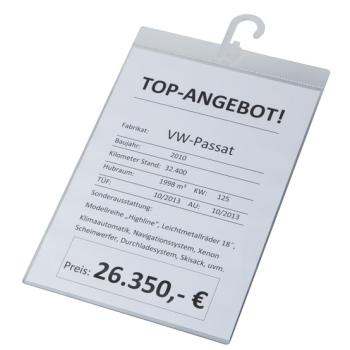 Závěsný polykarbonátový držák (A4 na výšku) (1)