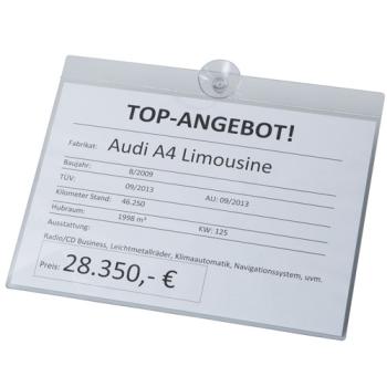 Závěsný polykarbonátový držák (A4 na šířku) (1)