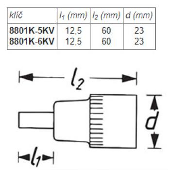 Hlavice nástrčné šestihranné VDE HAZET 8801K-KV (2)