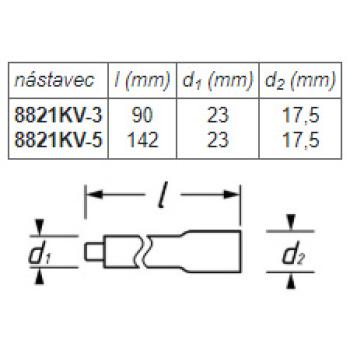 Nástavce prodlužovací VDE HAZET 8821KV (2)