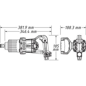Pneumatický rázový utahovák HAZET 9014PS-1 (2)