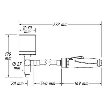 Pneumatický rázový vytahovák vstřikovačů HAZET 9098/24 (4)