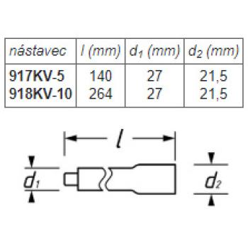 Nástavce prodlužovací VDE HAZET 917KV-5 / 918KV-10 (2)