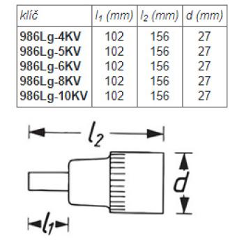 Hlavice nástrčné šestihranné vnitřní VDE HAZET 986Lg-KV (3)