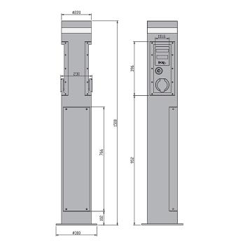 Nabíjecí stanice pro elektromobily (400 V / 11 kW) HY110EPD-T2 (4)