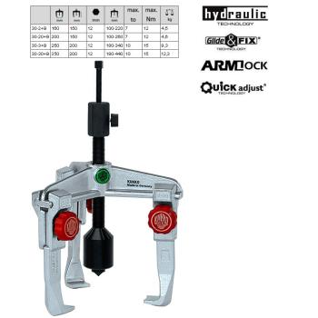 3-ramenné hydraulické stahováky KUKKO 30+B (1)