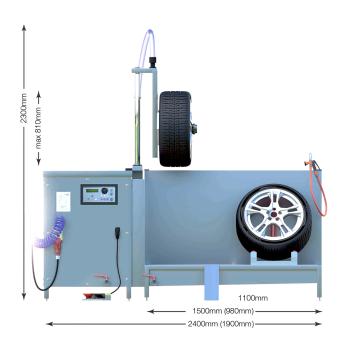 Myčka kol osobních a lehkých užitkových automobilů Tiresonic RW 301 (2)