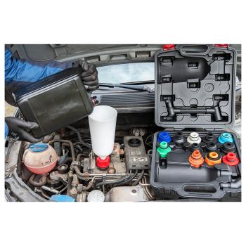 Sada plnicí nádoby a adaptérů na plnění olejů VIGOR V6027N (3)