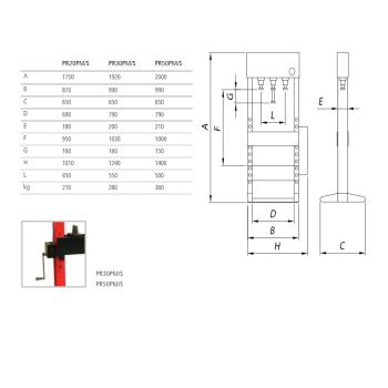 Hydraulické lisy WERTHER PR20PM/S / PR30PM/S / PR50PM/S (2)
